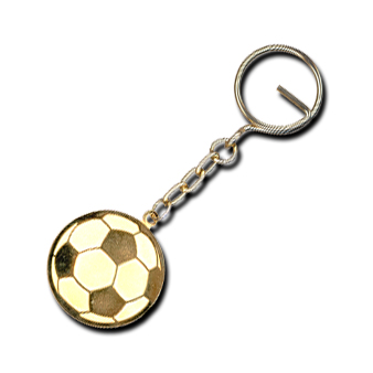 267G - Soccer Ball Gold Key Chain