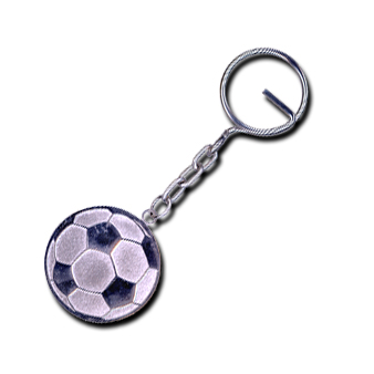 267S - Soccer Ball Silver Key Chain