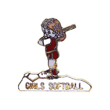 310 - Girl's Softball Pin