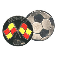 3200 - Soccer Referee Flipping Coin