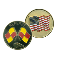 3201 - Soccer Referee Flipping Coin