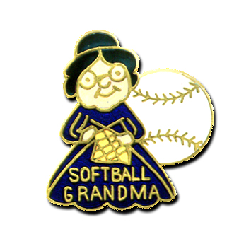 332 - Softball Grandma Pin