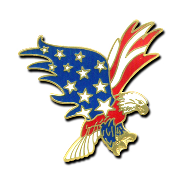 408 - Patriotic Eagle Pin