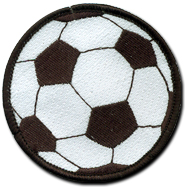 4103 - Soccer Ball Patch 3"