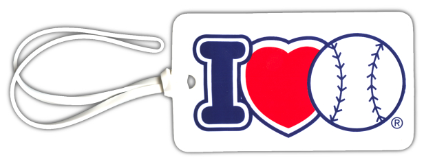 5200 - I Love Softball / Baseball Bag Tag