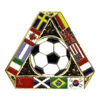 82 - Triangle Flags with Soccer Ball